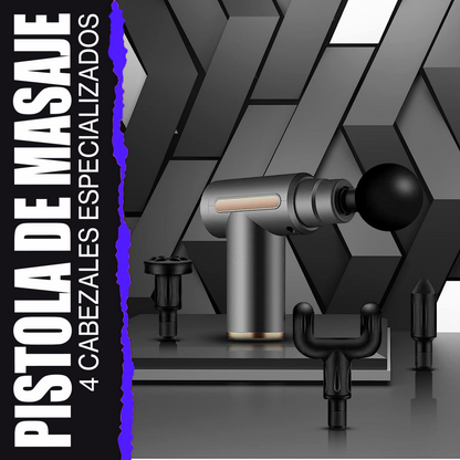 PISTOLA MASAJEADORA + Auriculares