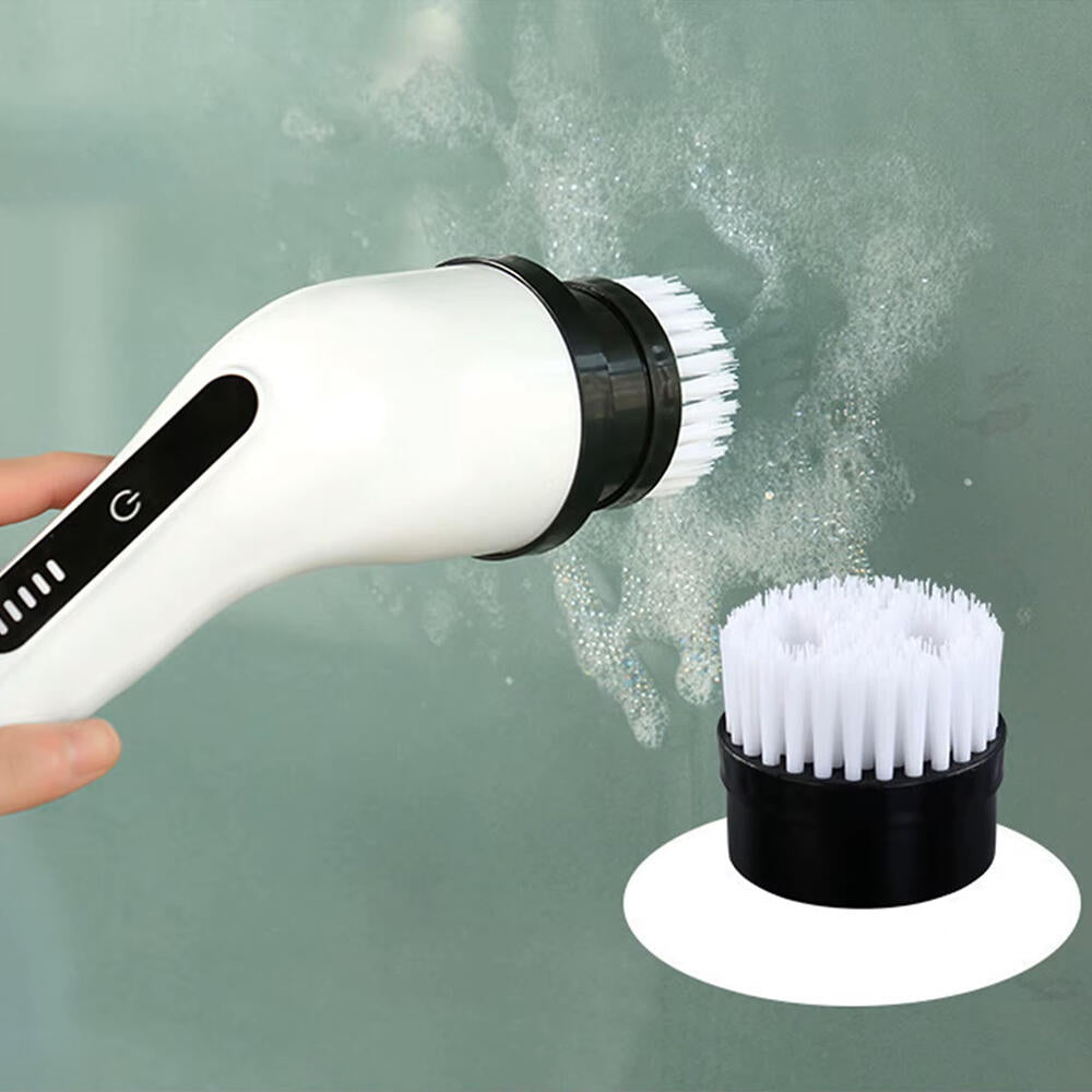 Cepillo de limpieza eléctrico giratorio con 9 cabezales para baño, cocina y coche